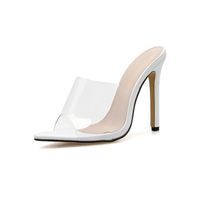 New Women&#39;s Shoes Pointed Sexy High-heeled Transparent Large Size Sandals main image 6