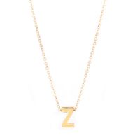Fashion 26 Letters Necklace Clavicle Chain Simple Necklace Wholesale sku image 26