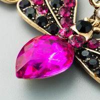 Fashion Bohemian Butterfly Alloy Multicolored Rhinestone Multilayer Exaggerated Earrings main image 5
