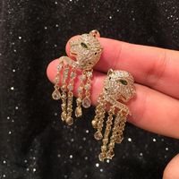 Fashion Cartoon Animal Earrings Retro Long Fringe Earrings main image 6