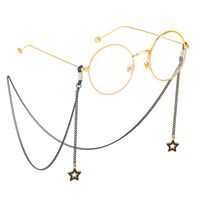 Black Pentagram Pendant Non-fading Chain Sunglasses Glasses Chain sku image 1