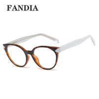 New Retro Round Frame Flat Mirror Spring Frame Mirror Ferrule Myopia Glasses Frame main image 5