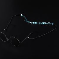Simple New Handmade Beaded Shell Girl Sunglasses Chain Silver Glasses Rope Wholesale main image 3