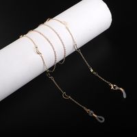Fashion Simple Copper Moon Chain Glasses Chain Glasses Rope main image 5