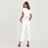 Fashion Women's New Single-breasted Wild Nine-point Jumpsuit main image 6