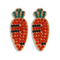 Fashion Sweet Rhinestone Women&#39;s Earrings New Carrot Earrings Wholesale main image 6