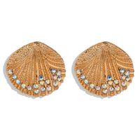 Fashion Bohemia Diamond Earrings New Alloy Shell Earrings main image 6