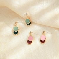 Simple Earrings S925 Silver Pin Small Enamel Glaze Earrings Wild Ring Earrings Wholesale main image 6