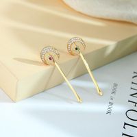 Fashion Zircon Diamond Accessories Sweet Star Moon Hair Clip Simple Side Fringe Clip main image 1