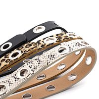 Fashion Rock Ring Chain Air Eye Belt Women Punk Style Leopard Snake Snake Eyelet Pants Belt Wholesale main image 5