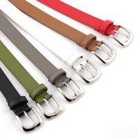 Fashion Alloy Pin Buckle Belt Ladies Solid Color Decoration Wild Dress Belt Wholesale main image 1