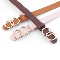 New Round Buckle Women&#39;s Belt Women&#39;s Casual Belt Decoration Jeans Dress Belt main image 4