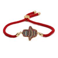 Devil Eye Bracelet Copper Micro Inlaid Zircon Valentine&#39;s Day Palm sku image 2