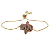 Devil Eye Bracelet Copper Micro Inlaid Zircon Valentine&#39;s Day Palm sku image 1