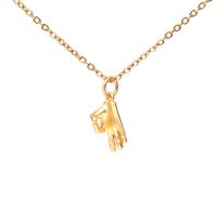 Fashion Geometric Stainless Steel Copper Plating Necklace sku image 3