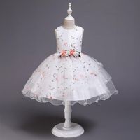 Children's Dress Floral Dress Flower Girl Dress Princess Skirt Girl Pettiskirt Costume main image 4