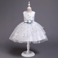 Children's Dress Floral Dress Flower Girl Dress Princess Skirt Girl Pettiskirt Costume main image 3