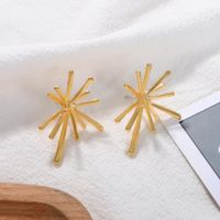 New Simple Personality Exaggerated Creative Needle Alloy Earrings For Women main image 4