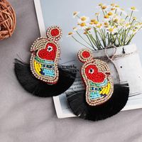 New Characteristic Beaded Earrings With Exaggerated Lines And Tassel Earrings For Women main image 5