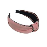 New High-end Boutique Hair Accessories Korean Double Drain Drill Middle Knot Wide Headband Creative Women&#39;s Hair Band main image 6