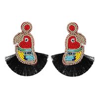 New Characteristic Beaded Earrings With Exaggerated Lines And Tassel Earrings For Women sku image 1