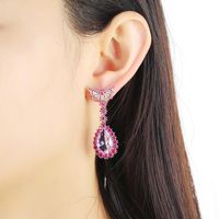 S925 Silver Pin Haotite Light Luxury Retro Earrings Fashion Butterfly Water Drop Trend Personality Earrings main image 5