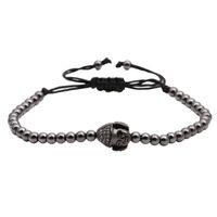 Explosive Kupfer Perlen Gewebtes Verstellbares Armband Diy Hand Gefertigtes Perlen-buddha-kopf Armband main image 5