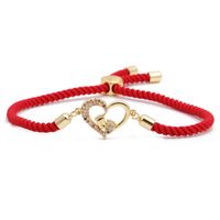 Mona Lisa Bracelet Micro Inlaid Zirconia Red Rope Life Tree Bracelet Adjustable Heart Bracelet main image 6