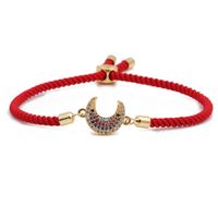 Mona Lisa Bracelet Micro Inlaid Zirconia Red Rope Life Tree Bracelet Adjustable Heart Bracelet main image 4