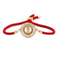 Grenz Überschreiten Der E-commerce Mailand Rotes Seil Armband Mit Mikro Eingesetztem Zirkonium Rotes Seil Lebens Baum Armband Verstellbares Herzförmiges Armband main image 3