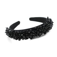 Fashionable Hair Hoop Crystal Particles Beaded Flower Personality Wild Hair Hoop Accessories main image 3