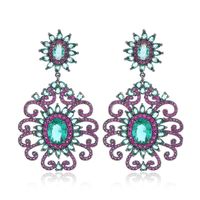 Retro Fashion Boho Temperament Trendy Wild Colored Hazel Jewelry Earrings sku image 1