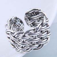 Fashion Ring Wholesale Vintage Knit Exaggerated Open Ring main image 2