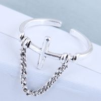 Exquisite Ring Wholesale Fashion Vintage Cross Open Ring main image 1