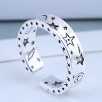 Exquisite Fashion Ring Wholesale Retro Starry Open Ring main image 2