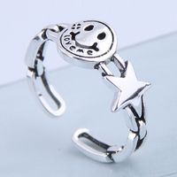 Exquisite Ring Wholesale Retro Smiley Meteor Open Ring sku image 1