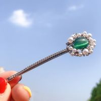 Emerald Classic Pearl - Pinza Para El Pelo, Pop, Full Diamond, Bb Clip, Fairy Girl, Clip Lateral main image 4