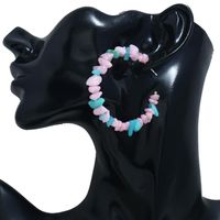 Grenz Überschreitend Heiß Verkaufte Neue Mode Geometrische Unregelmäßige Stein Ohrringe Multi-color Fashion Kreative Ohrringe main image 3