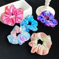 Korean New Style Hair Accessories Female Simple Shiny Large Intestine Hair Ring Thick Hair Rope main image 4