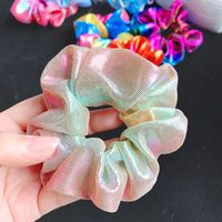 Korean New Style Hair Accessories Female Simple Shiny Large Intestine Hair Ring Thick Hair Rope main image 5