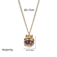 Hot Jewelry Cartoon Creative Cute Cat Pendant Necklace Clavicle Chain Accessories Women main image 3