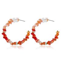 Hot New Fashion Geometric Irregular Stone Earrings Multi-color Fashion Creative Earrings sku image 2