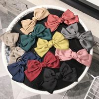 Simple Cloth Oversized Bow High Elastic Non-marking Hair Rope Hair Band Rubber Band Hair Tie Lady main image 3