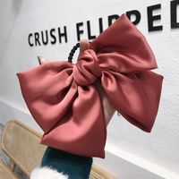 Simple Cloth Oversized Bow High Elastic Non-marking Hair Rope Hair Band Rubber Band Hair Tie Lady main image 4