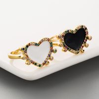 New Creative Gold-plated Ring Color Geometric Opening Hip-hop Ring Wholesale main image 1