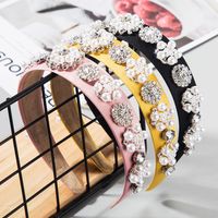 Hair Accessories Baroque Noble Glass Diamond Cloth Spring And Summer Headband Ultra Flash Headband main image 1