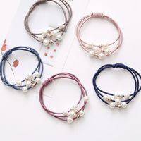 Simple Multi-layer Hair Ring Pearl Head Rope Headdress Hair Accessories Foundation Tie Hair Rubber Band Hair Rope main image 1