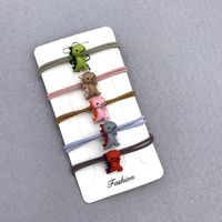 Cute Alloy Small Dinosaur Hair Ring Simple Girl Hair Rope Headband Rubber Band Headdress main image 3