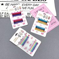 Korean Color Hairpin Word Clip Girl Hairpin Candy Color Edge Clip Headdress main image 5