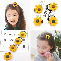Children&#39;s Sunflower Hairpin Hair Ring Hair Accessories Headdress Baby Rubber Band Girls Hairpin main image 1